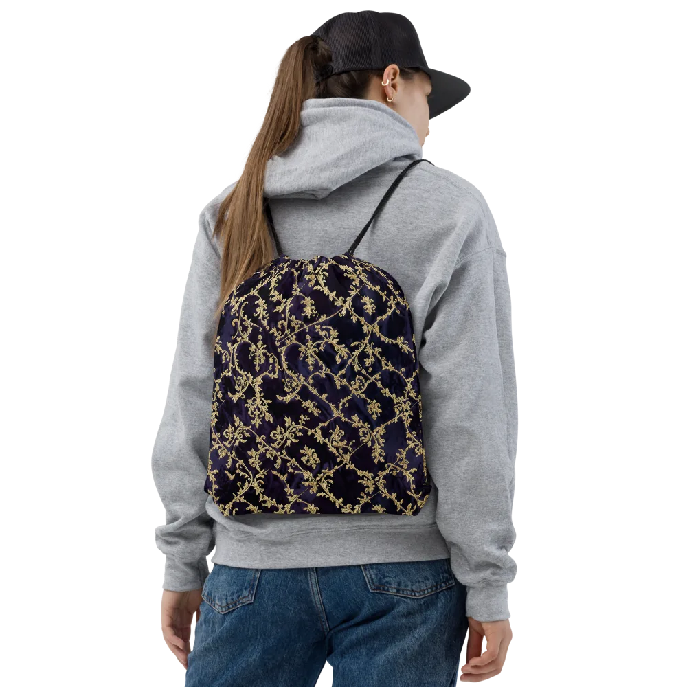 Velvet Versailles on Drawstring Bag — Front