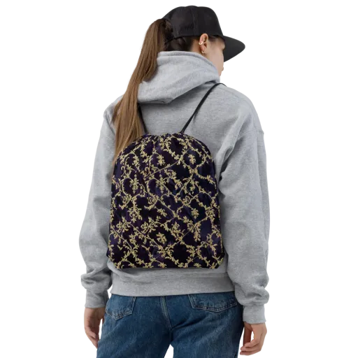 Velvet Versailles on a Drawstring Bag