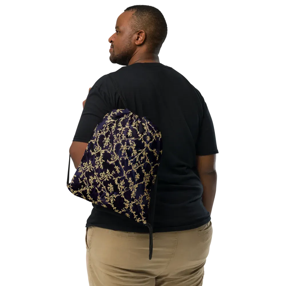 Velvet Versailles on Drawstring Bag — Front