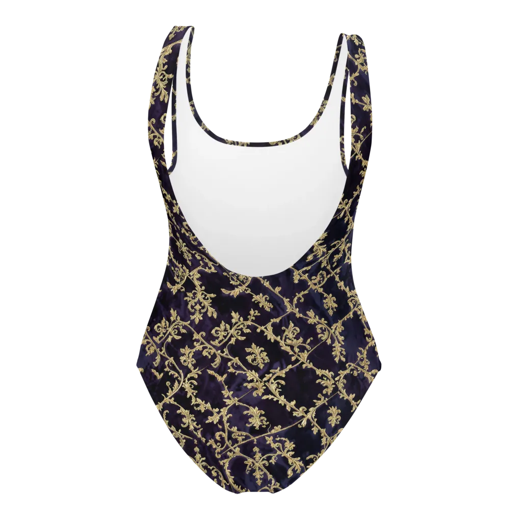 Velvet Versailles on One-Piece Swimsuit — Back
