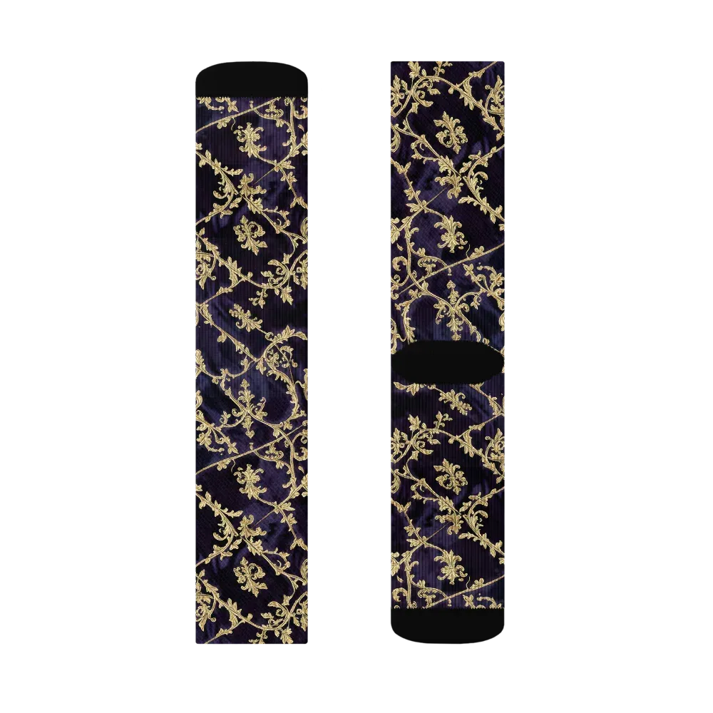 Velvet Versailles on Socks — Right Sock