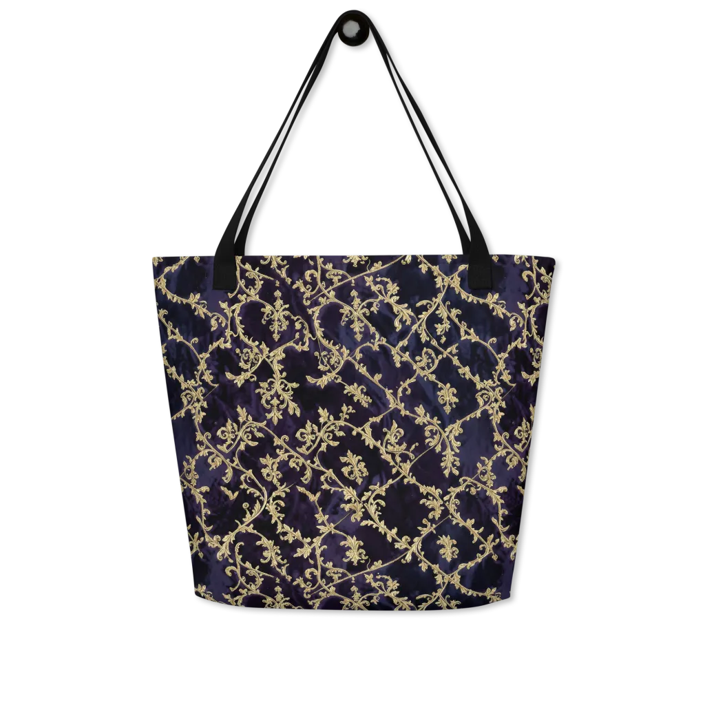 Velvet Versailles on Large Tote Bag W/ Pocket — Front