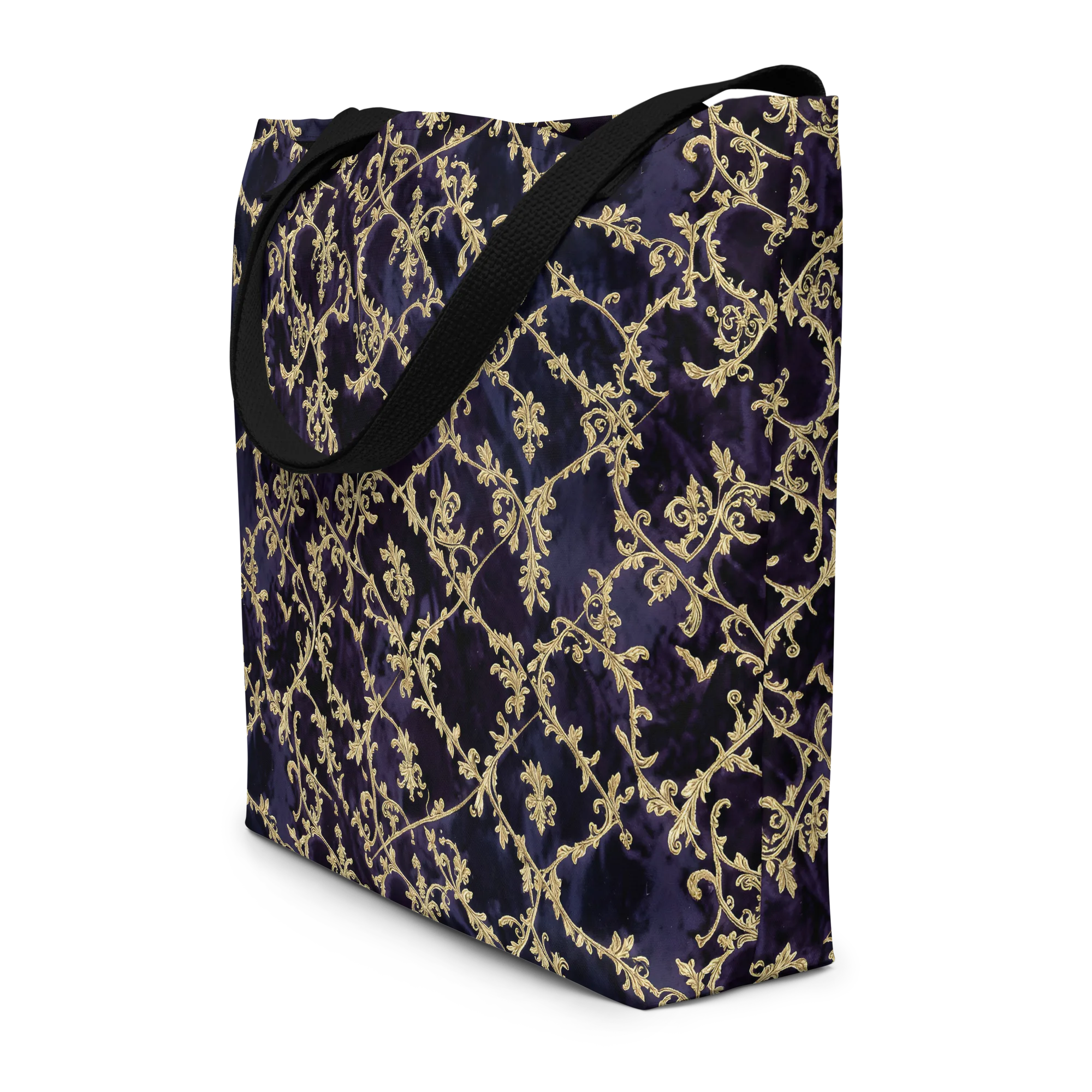 Velvet Versailles on Large Tote Bag W/ Pocket — Front