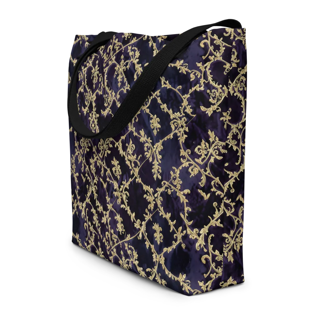 Velvet Versailles on Large Tote Bag W/ Pocket — Front