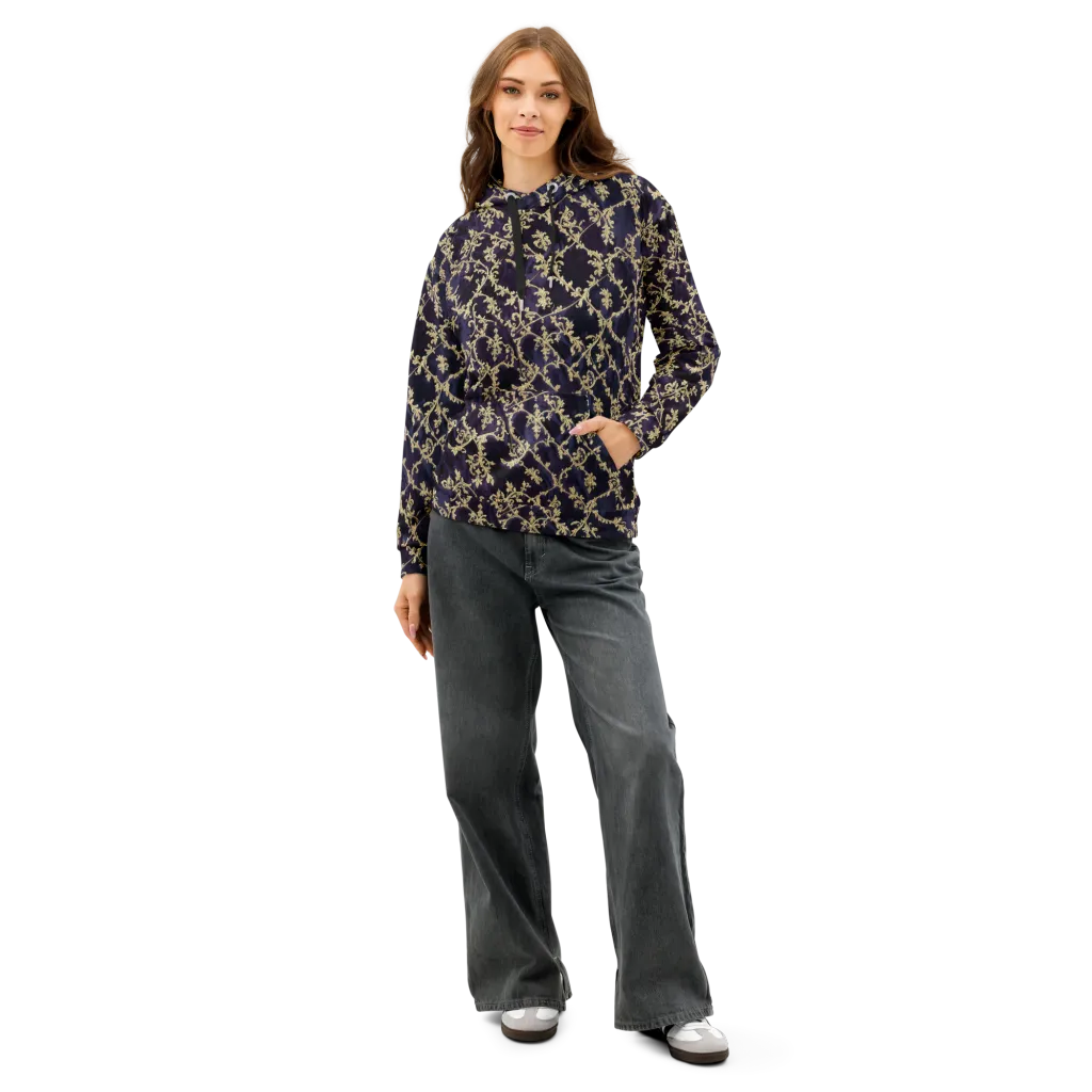 Velvet Versailles on Cotton Hoodie — Front