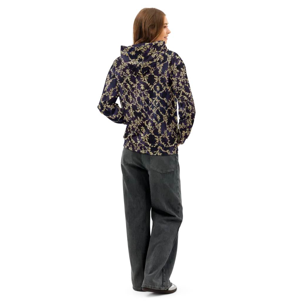 Velvet Versailles on Cotton Hoodie — Back