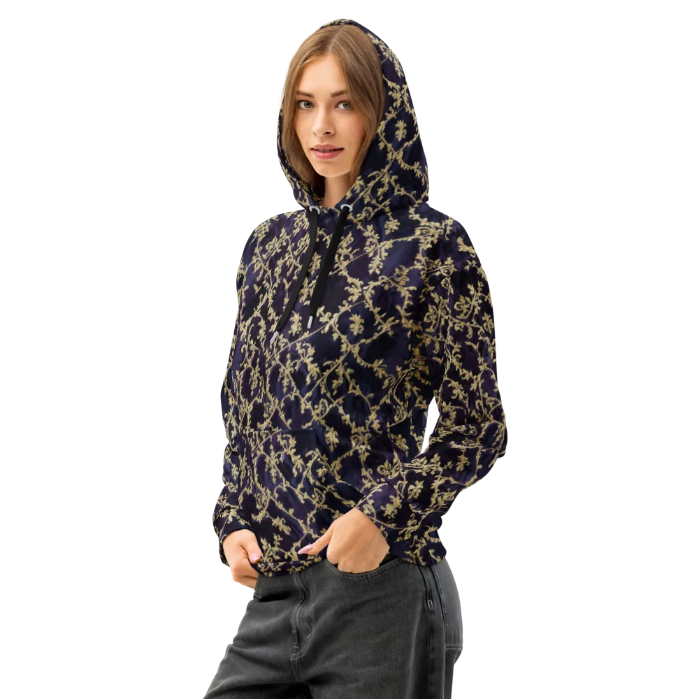 Velvet Versailles on Cotton Hoodie — Left Front