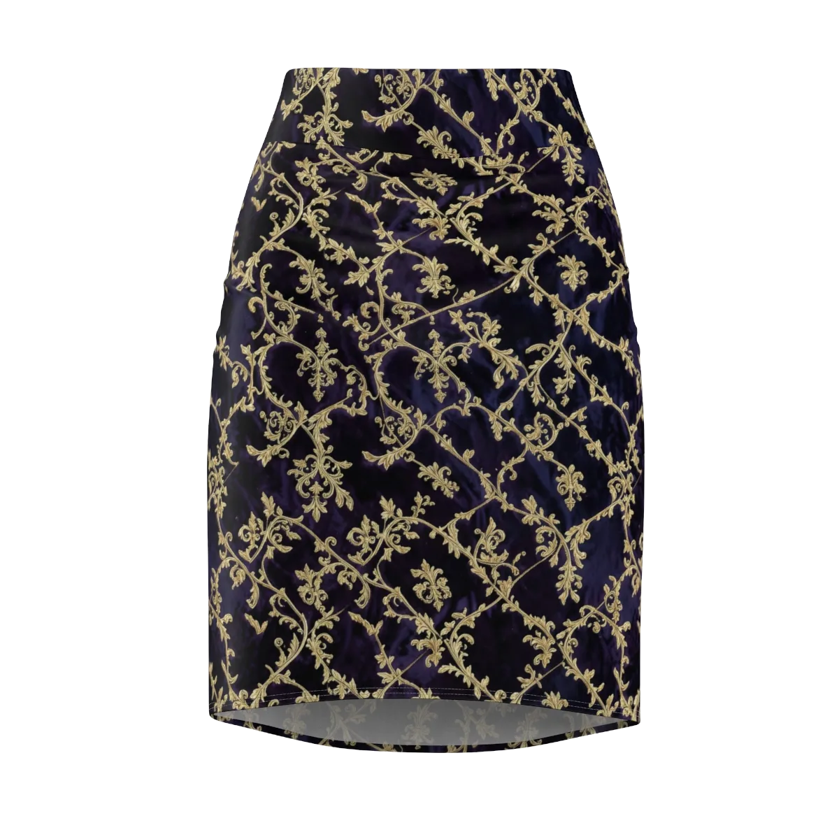 Velvet Versailles on Pencil Skirt — Front