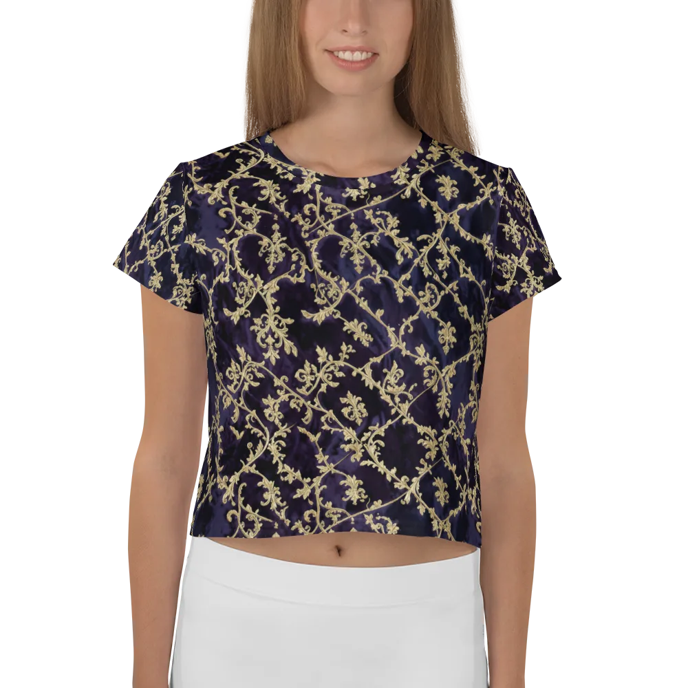 Velvet Versailles on Crop Tee — Front