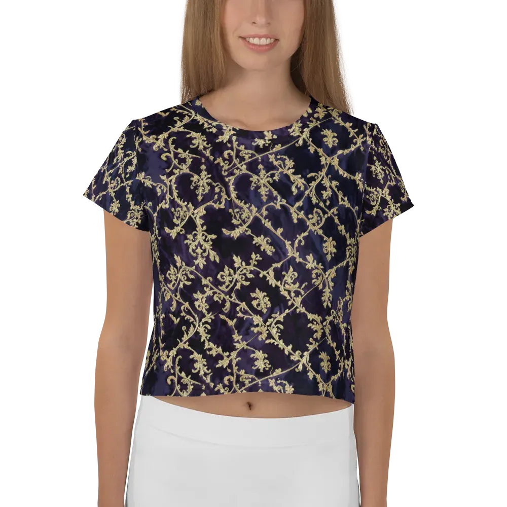 Velvet Versailles on Crop Tee — Front