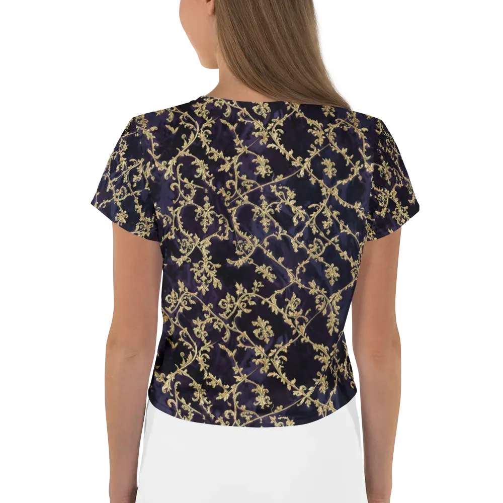 Velvet Versailles on Crop Tee — Back