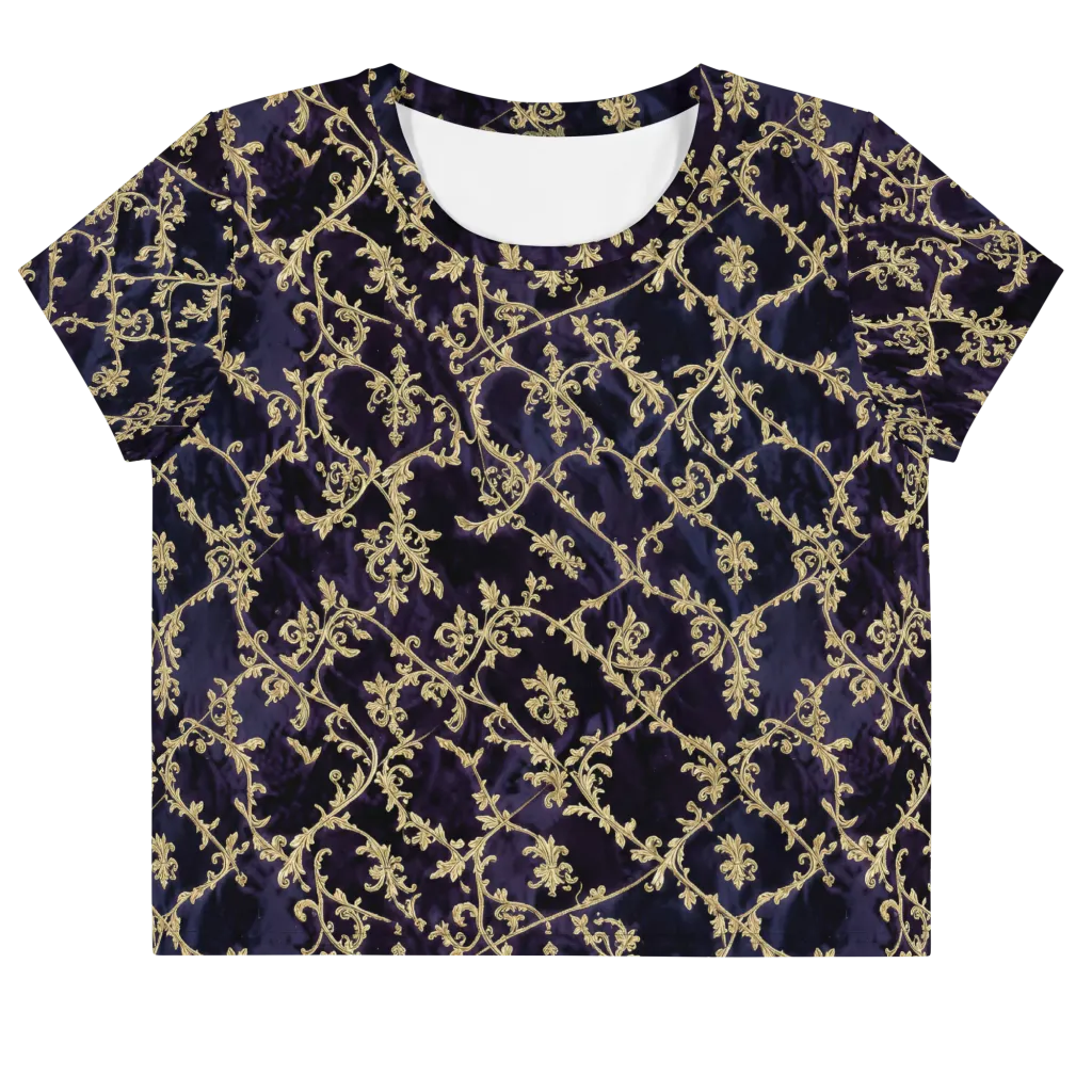 Velvet Versailles on Crop Tee — Front