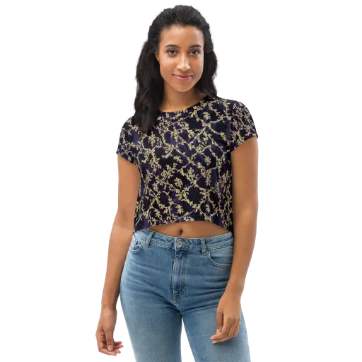 Velvet Versailles on a Crop Tee