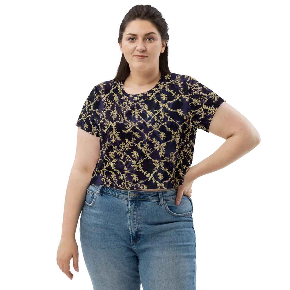 Velvet Versailles on Crop Tee — Front