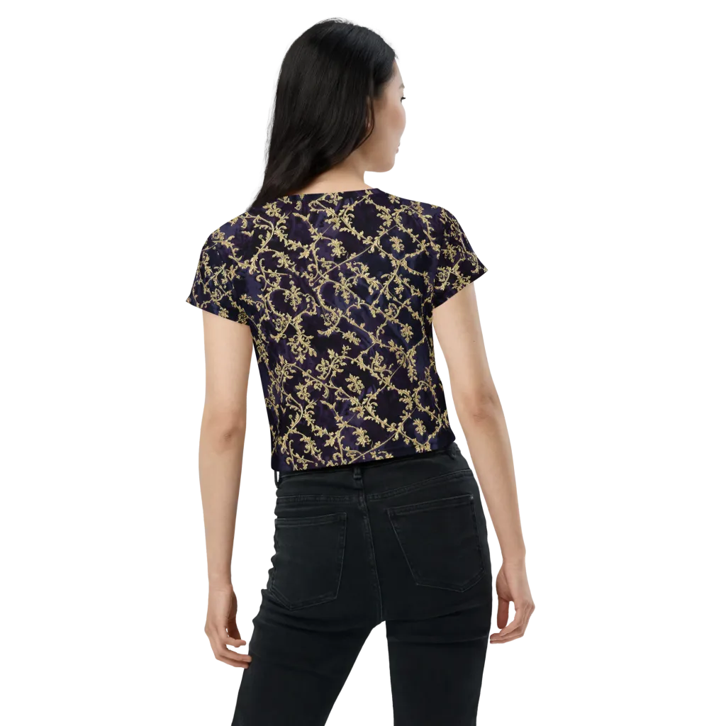Velvet Versailles on Crop Tee — Back