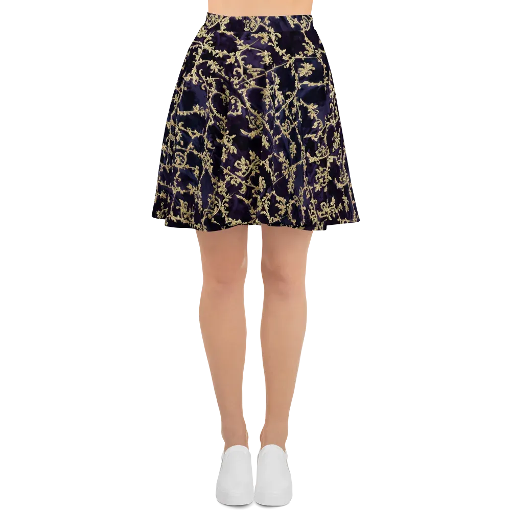 Velvet Versailles on Skater Skirt — Front