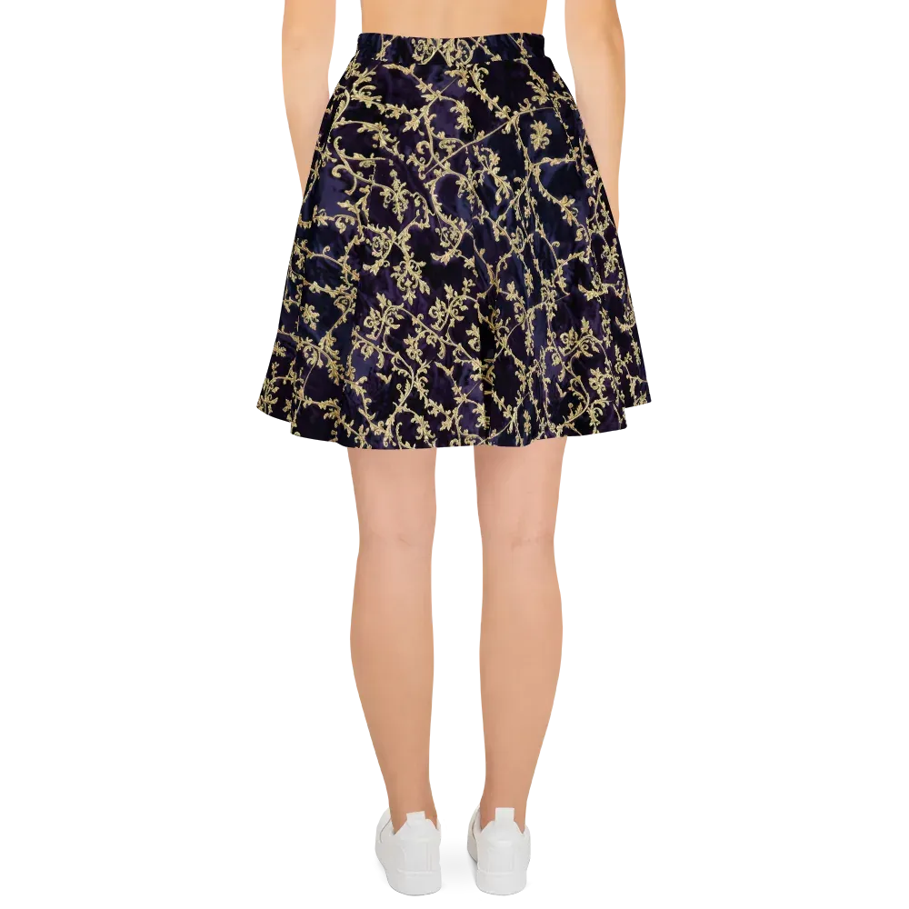 Velvet Versailles on Skater Skirt — Back