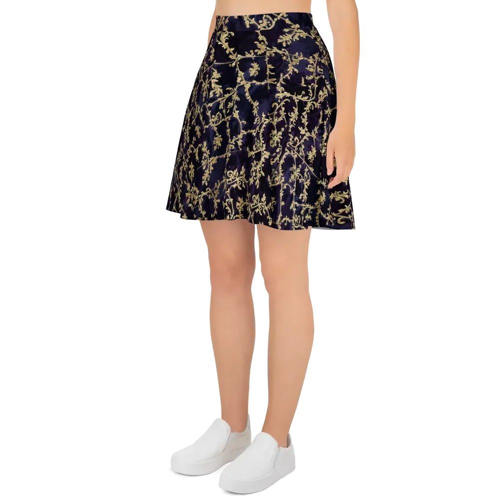 Velvet Versailles on Skater Skirt — Left