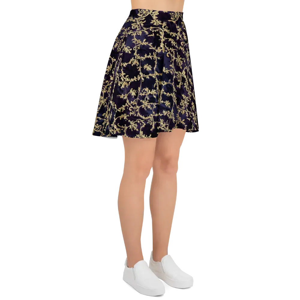 Velvet Versailles on Skater Skirt — Right
