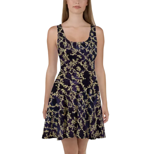 Velvet Versailles on a Skater Dress