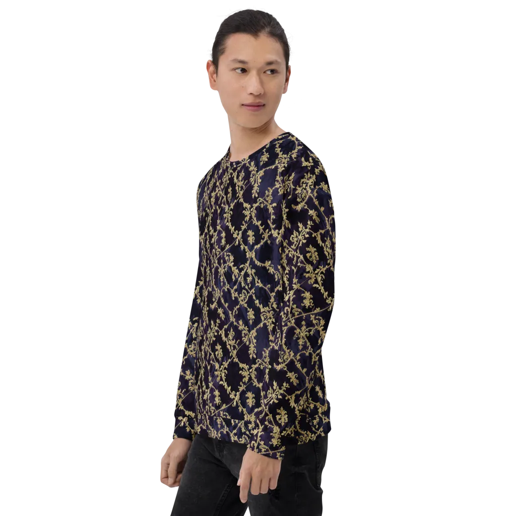 Velvet Versailles on Sweatshirt — Left Front