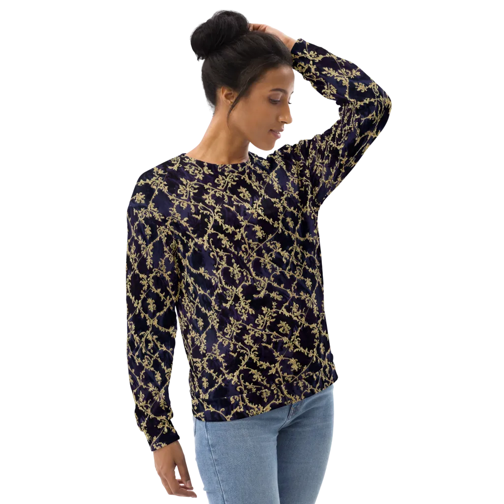 Velvet Versailles on Sweatshirt — Right Front