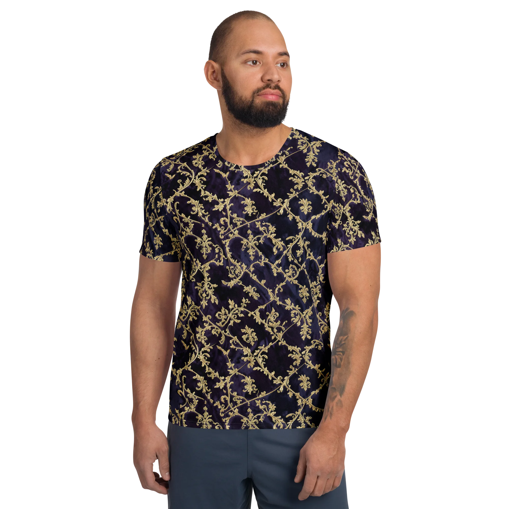 Velvet Versailles on Men's Athletic T-Shirt — Front