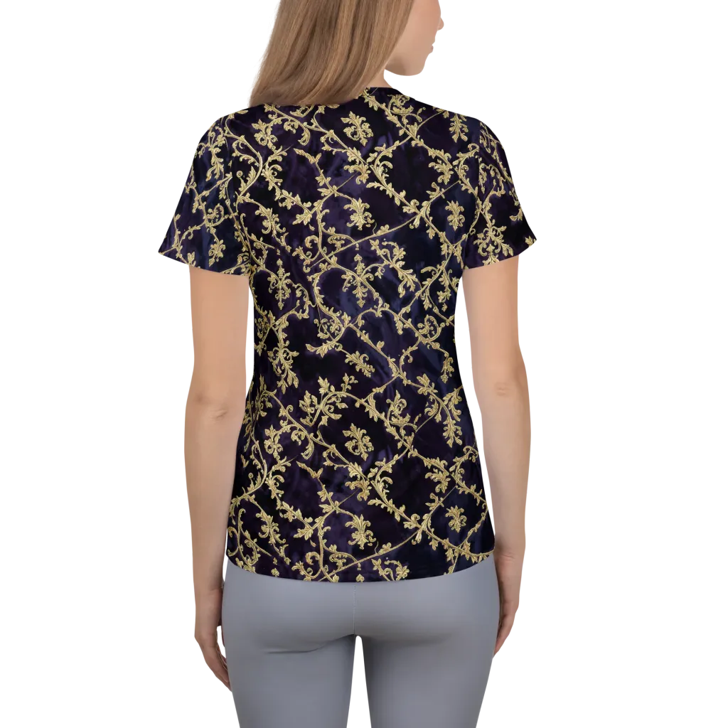 Velvet Versailles on Women's Athletic T-Shirt — Back