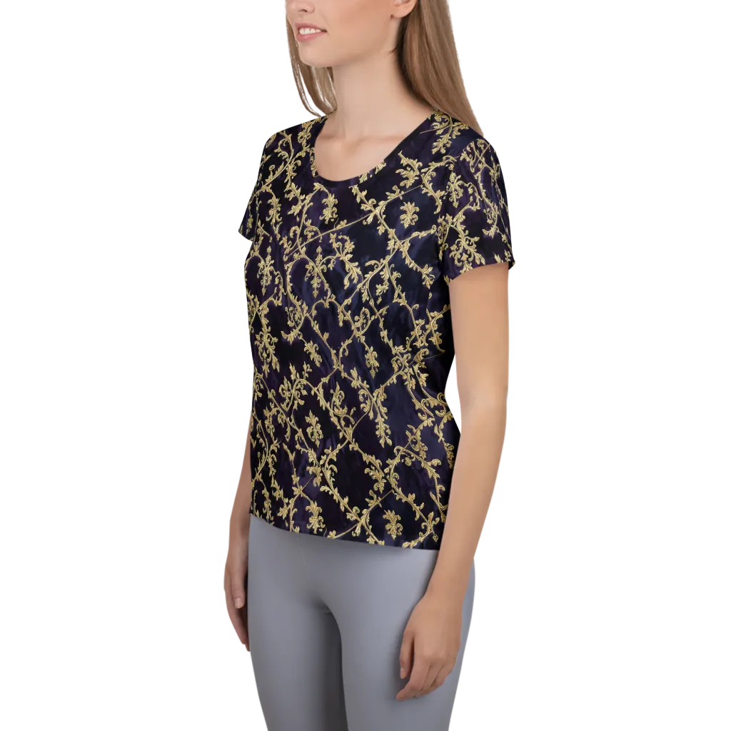 Velvet Versailles on Women's Athletic T-Shirt — Left