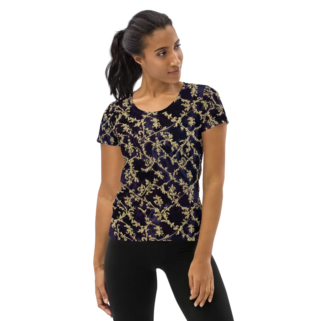 Velvet Versailles on Women's Athletic T-Shirt — Front