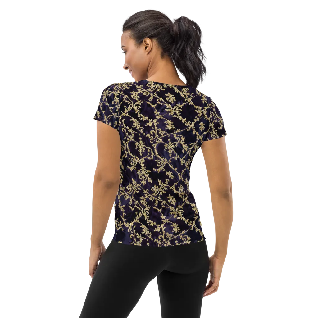 Velvet Versailles on Women's Athletic T-Shirt — Back