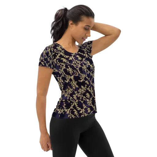 Velvet Versailles on a Women's Athletic T-Shirt