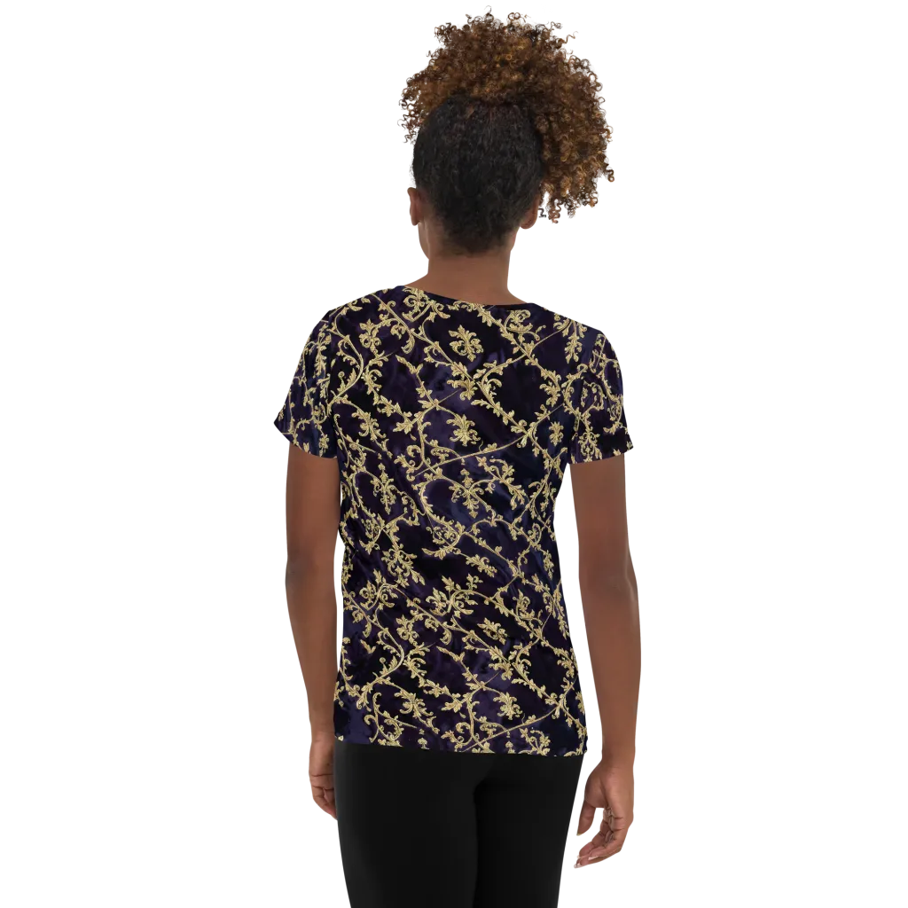 Velvet Versailles on Women's Athletic T-Shirt — Back