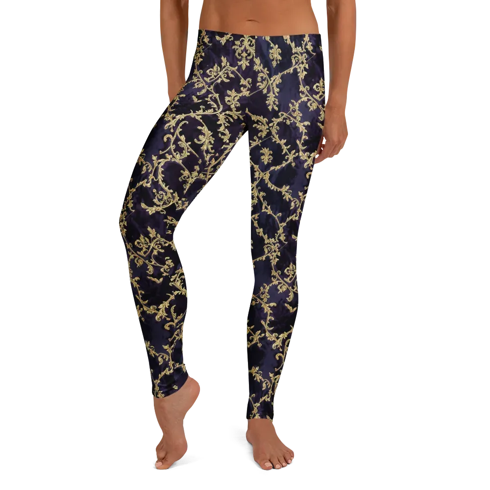 Velvet Versailles on Leggings — Front