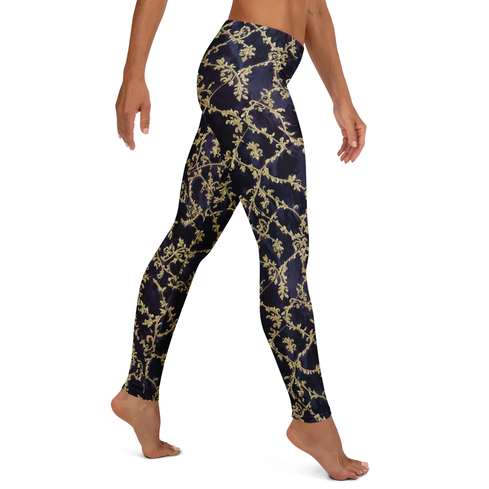 Velvet Versailles on Leggings — Right