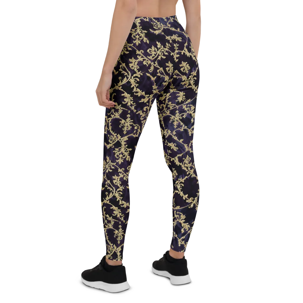 Velvet Versailles on Leggings — Back