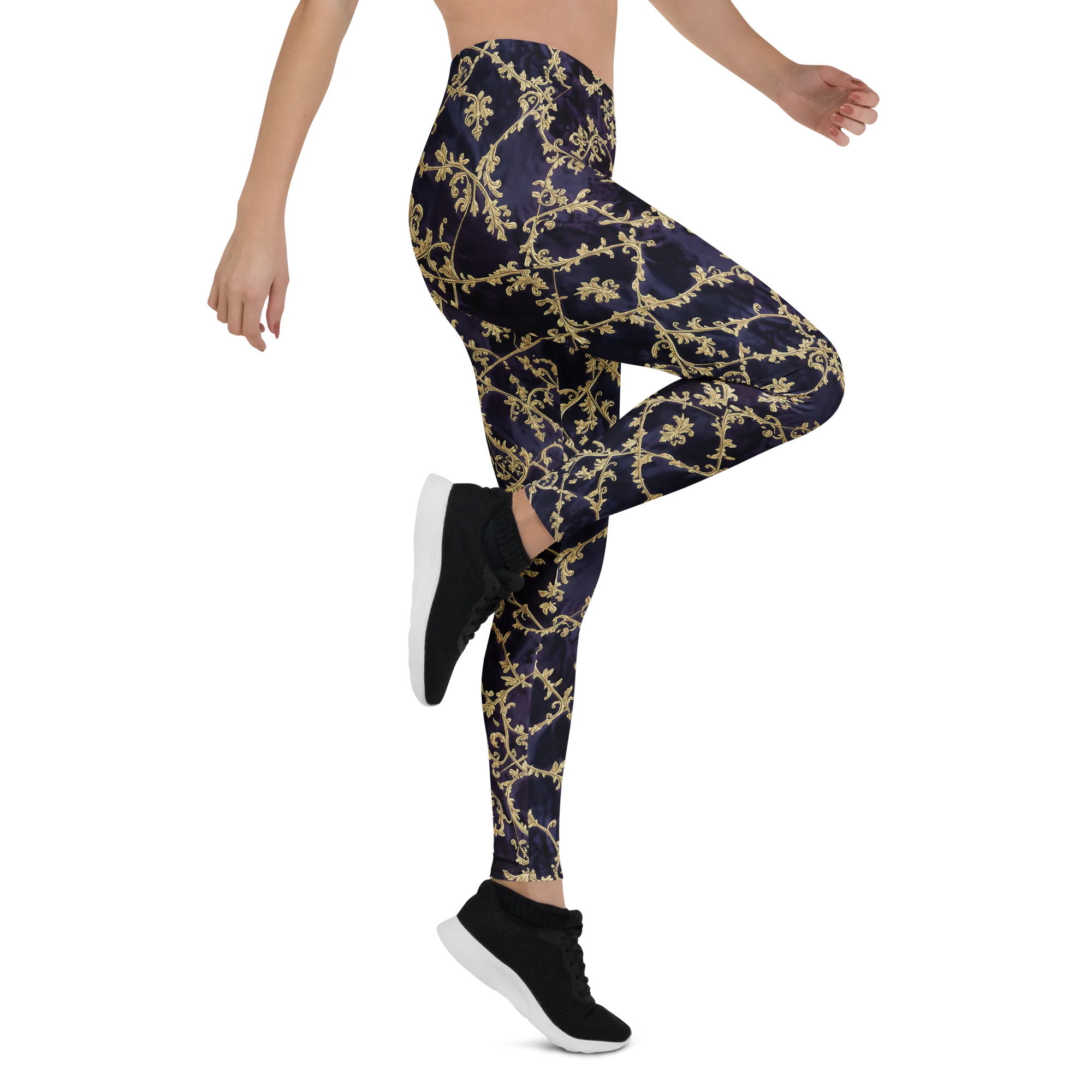 Velvet Versailles on Leggings — Right