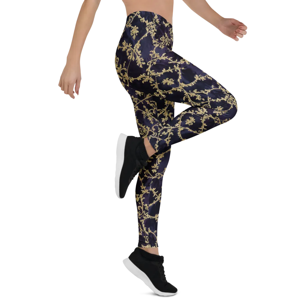 Velvet Versailles on Leggings — Right