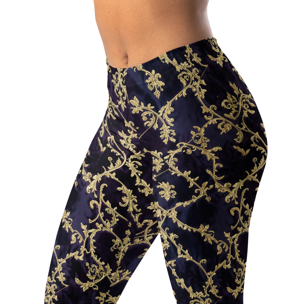 Velvet Versailles on Leggings — Left Front