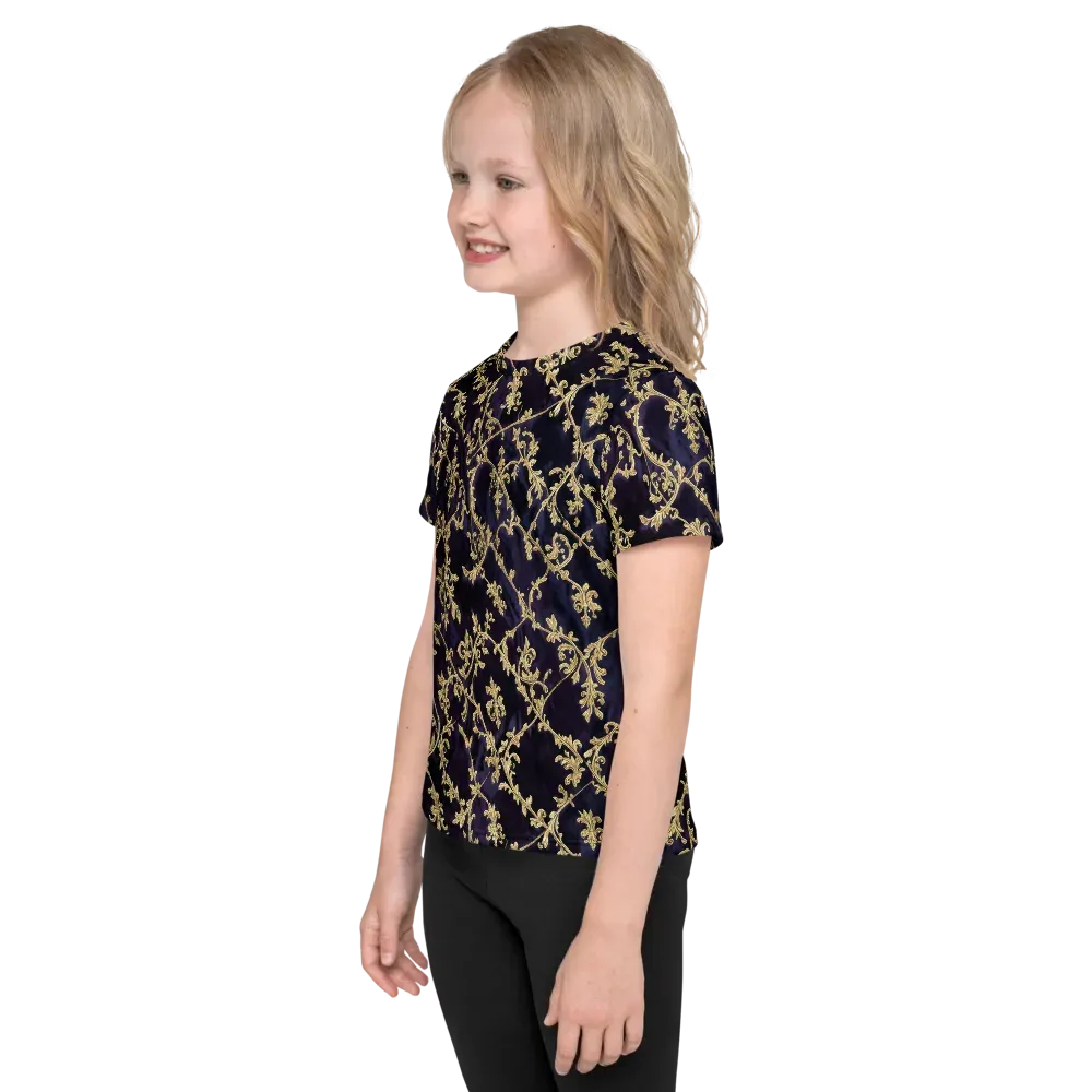 Velvet Versailles on Kids Crew Neck T-Shirt — Left