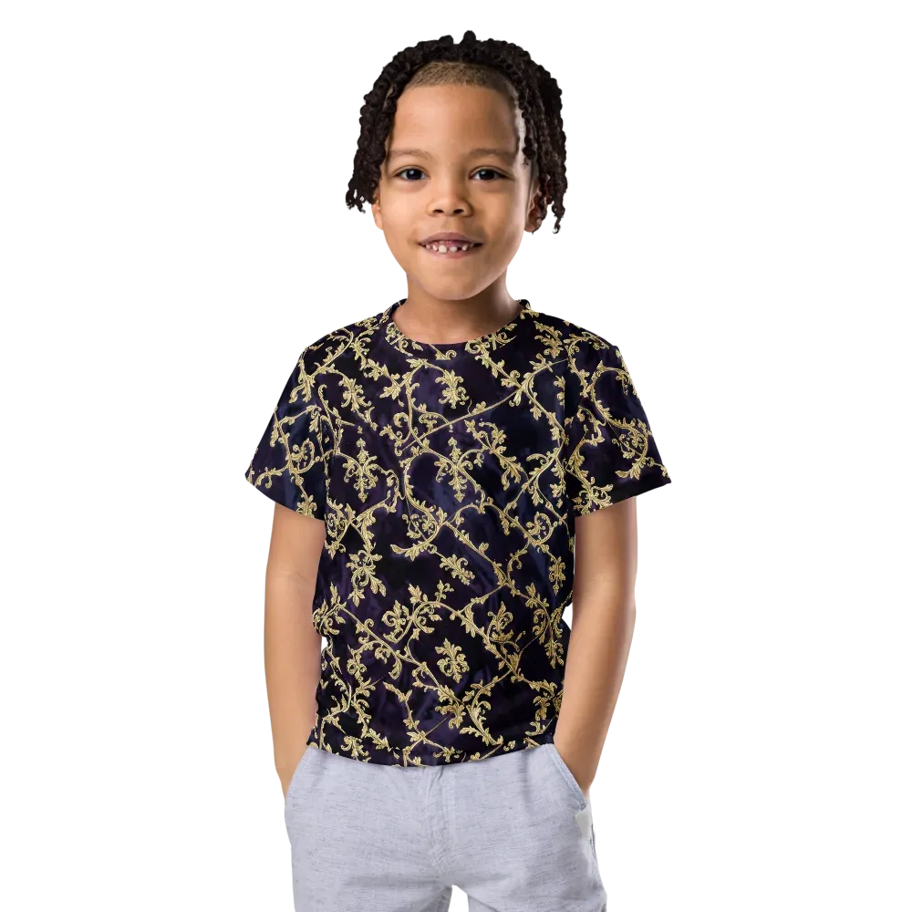 Velvet Versailles on Kids Crew Neck T-Shirt — Front