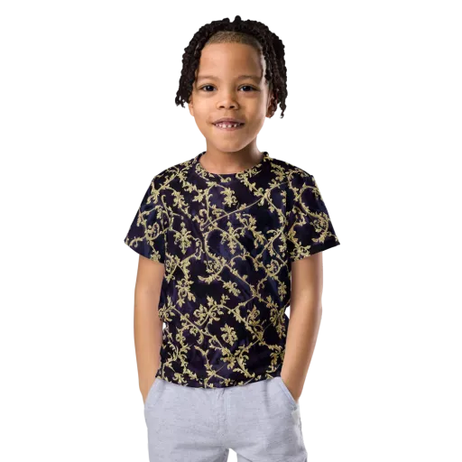 Velvet Versailles on a Kids Crew Neck T-Shirt