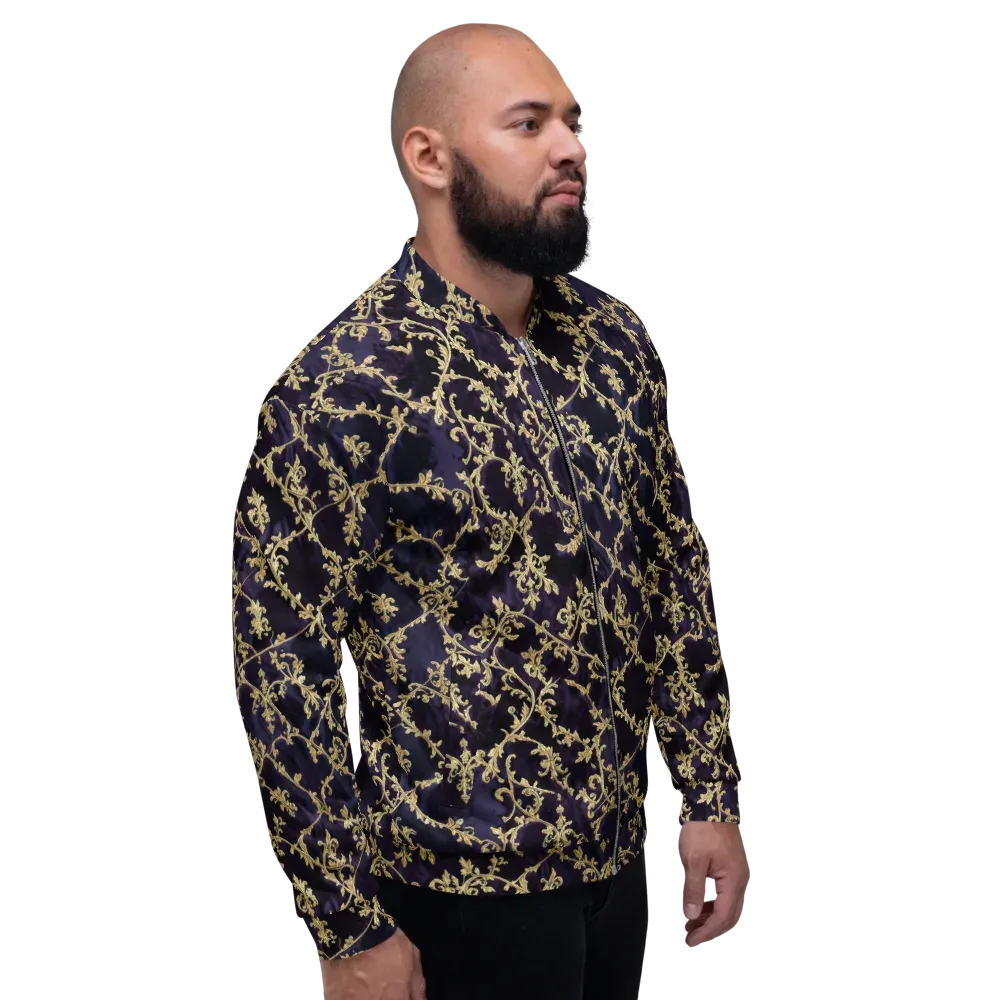 Velvet Versailles on Bomber Jacket — Right