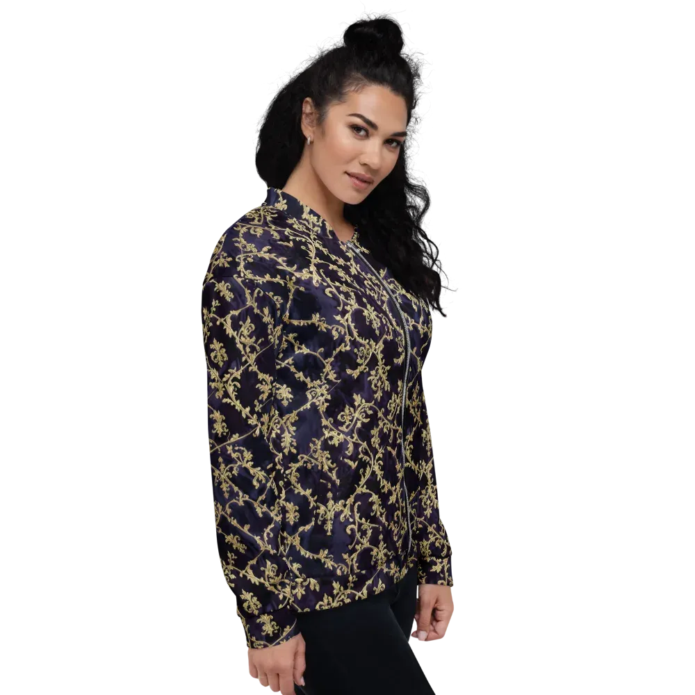 Velvet Versailles on Bomber Jacket — Right