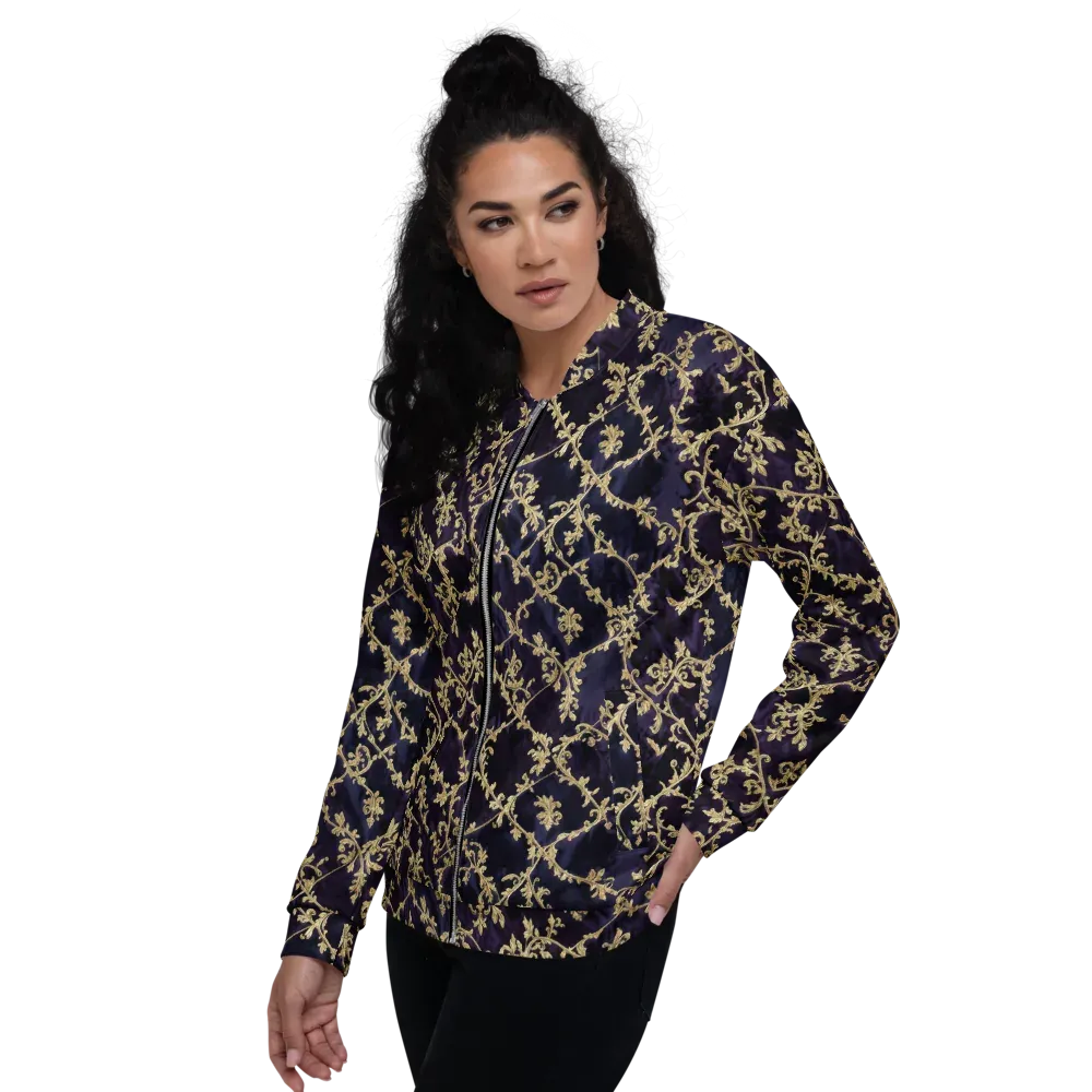Velvet Versailles on Bomber Jacket — Left