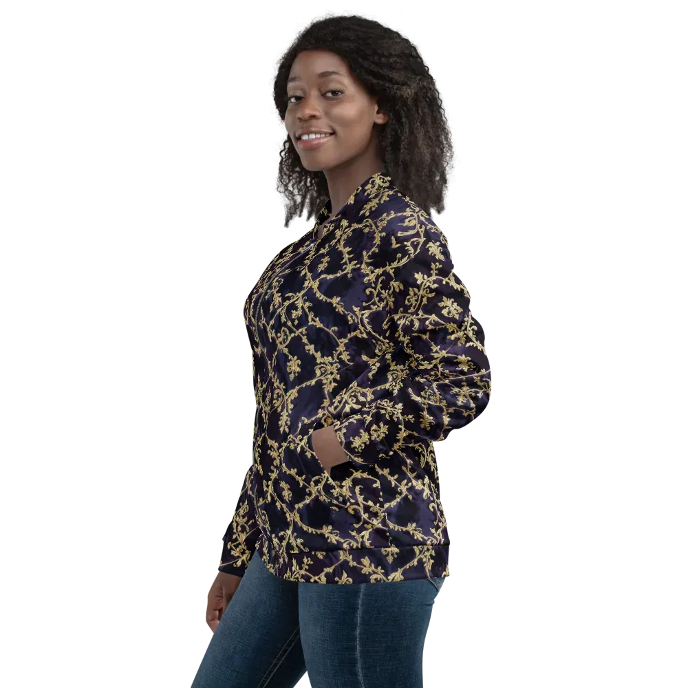 Velvet Versailles on Bomber Jacket — Left