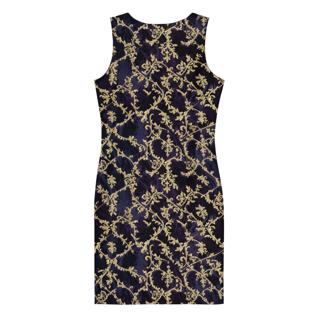 Velvet Versailles on Bodycon Dress — Back