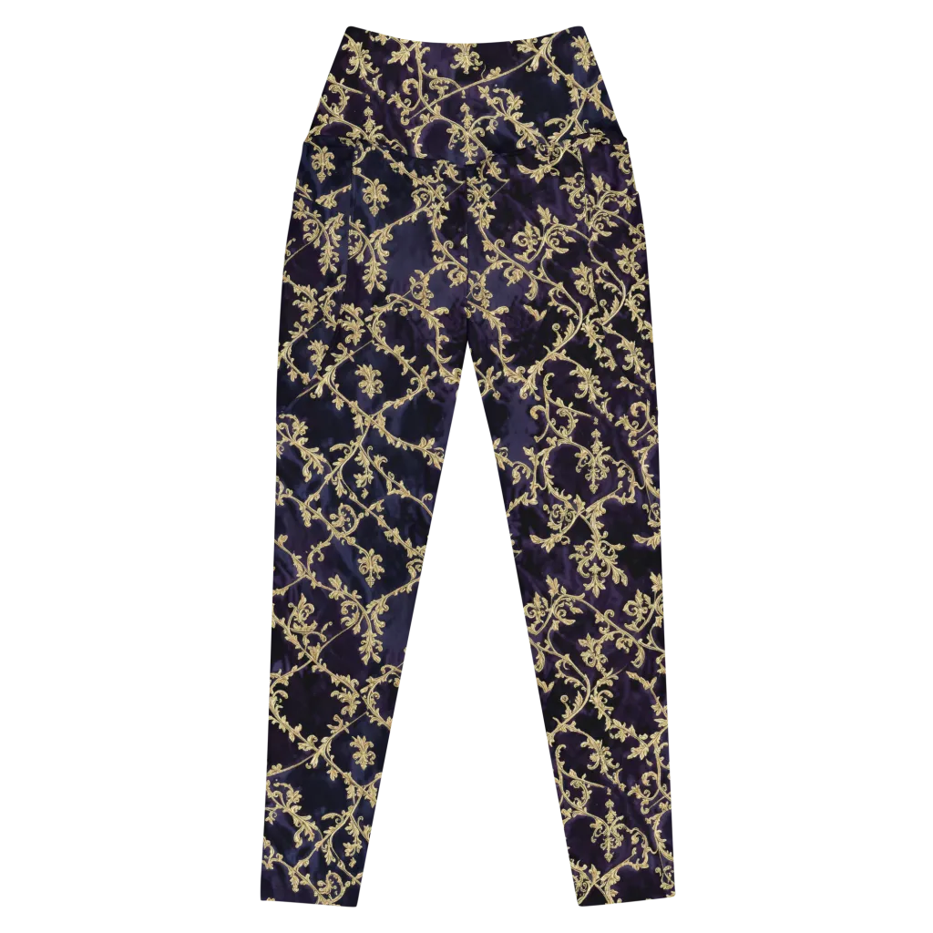 Velvet Versailles on Leggings with Pockets — Front