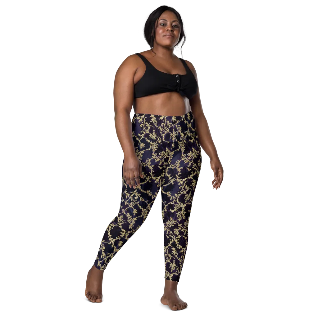 Velvet Versailles on Leggings with Pockets — Front