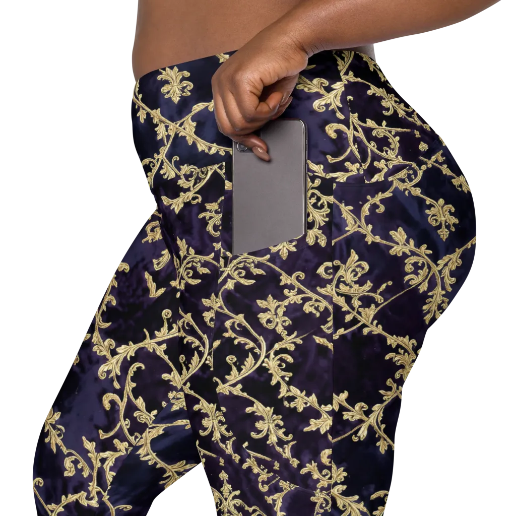 Velvet Versailles on Leggings with Pockets — Product details 2